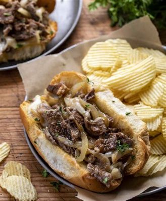  Philly Cheesesteak:  A Savory Symphony of Melted Cheese, Thinly Sliced Beef, and Caramelized Onions on a Soft Hoagie Roll!