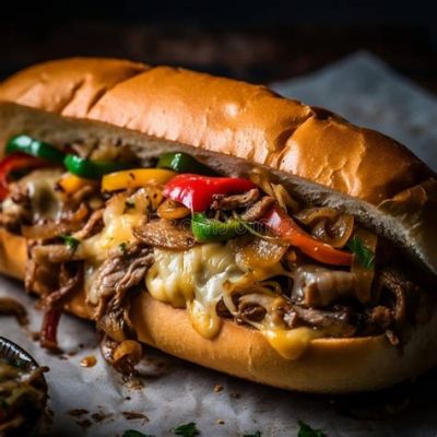  Philly Cheesesteak:  Experience the Indulgent Melt-in-Your-Mouth Goodness of Thinly Sliced Steak Swathed in Gooey Cheese!